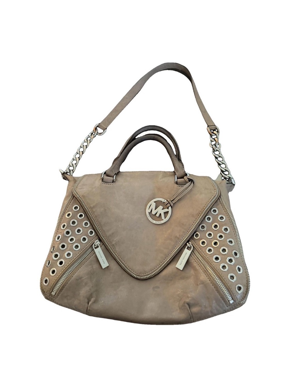 Michael Kors Studded Leather Shoulder Bag